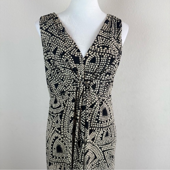 Ruby Rd. Women’s Black & White Abstract Print Sleeveless Maxi Dress‎ Size M - Picture 5 of 10